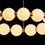 Люстра круглая с матовыми белыми шарами PEARLS Suspension варинант исполнения - 7 | Loft Concept во Владивостоке