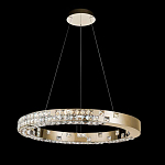 Люстра золотая в форме кольца с мозаичным хрустальным оформлением Sparks of Crystal варинант исполнения - 3 | Loft Concept во Владивостоке