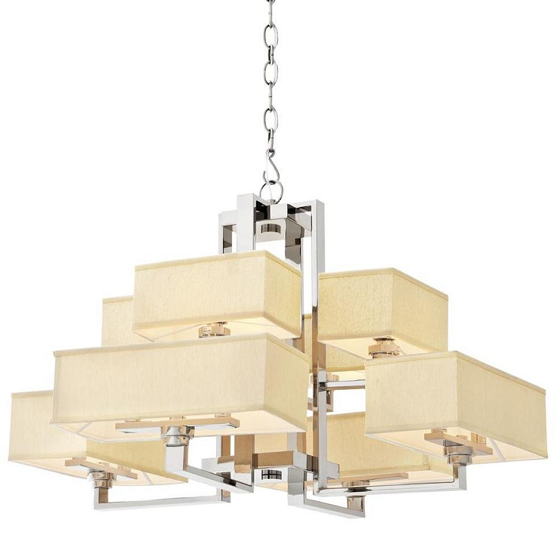 Люстра Eichholtz Chandelier Furstenberg Нержавеющая сталь Кремовый Люстра Eichholtz Chandelier Furstenberg Нержавеющая сталь Кремовый во Владивостоке | Loft Concept