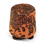 Пуф Wakonda Terracotta Tiger Mountain с Круглыми ножками  варинант исполнения - 2 | Loft Concept во Владивостоке