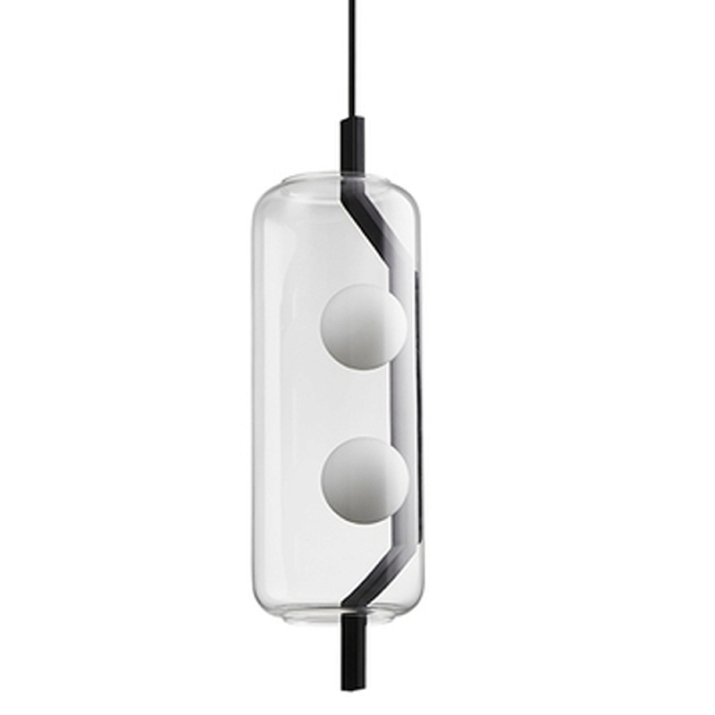 Подвесной светильник Genevra lamp Черный Прозрачный Подвесной светильник Genevra lamp Черный Прозрачный во Владивостоке | Loft Concept