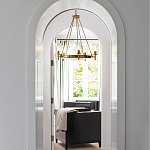  Люстра с 5-ю цилиндрическими плафонами из стекла с пузырьками Hinkley варинант исполнения - 9 | Loft Concept во Владивостоке