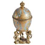 Шкатулка на величественных львах из фарфора с бронзовыми элементами Eden Garden варинант исполнения - 1 | Loft Concept во Владивостоке