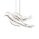 Подвесной светильник с прозрачной стеклянной птичкой Serip Voa варинант исполнения - 6 | Loft Concept во Владивостоке