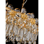 Люстра с декоративными элементами в виде крупных хрустальных цветов Palace Gardens варинант исполнения - 3 | Loft Concept во Владивостоке