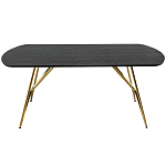 Обеденный стол на металлических ножках Ward Brass Dining Table варинант исполнения - 2 | Loft Concept во Владивостоке