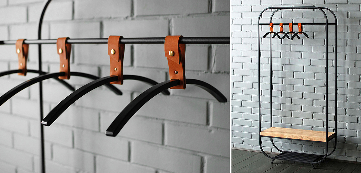 Плечики для одежды Amos Black Clothes Hanger Плечики для одежды Amos Black Clothes Hanger - Loft-Concept во Владивостоке
