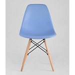 Пластиковый стул на ножках из массива бука Eames Blue варинант исполнения - 4 | Loft Concept во Владивостоке