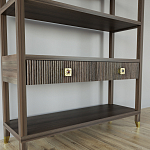 Стеллаж с двумя ящиками Elsa Dreams Walnut варинант исполнения - 2 | Loft Concept во Владивостоке