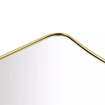 Зеркало золотистое с закруглёнными углами Thin Frame варинант исполнения - 2 | Loft Concept во Владивостоке