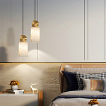 Подвесной светильник светодиодный с цилиндрическим плафоном Stone Helios варинант исполнения - 4 | Loft Concept во Владивостоке