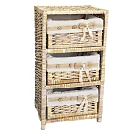 Стеллаж для детской с плетенным выдвижными корзинами Bow варинант исполнения - 1 | Loft Concept во Владивостоке