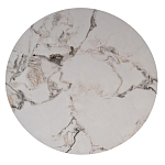 Стол журнальный круглый керамогранит белый Keramos варинант исполнения - 2 | Loft Concept во Владивостоке