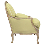 Кресло Ava Classical Armchair green striped flax варинант исполнения - 1 | Loft Concept во Владивостоке