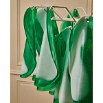 Люстра из стеклянных зеленых лепестков Petalled Illuminator варинант исполнения - 8 | Loft Concept во Владивостоке