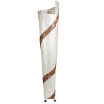 Торшер из перламутра на металлическом каркасе Indonesian Spiral 2 варинант исполнения - 3 | Loft Concept во Владивостоке