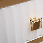 Консоль с ящиком белая с золотом Textured White Console with Gold варинант исполнения - 4 | Loft Concept во Владивостоке