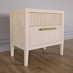 Прикроватная Тумбочка Primo с двумя ящиками Светлый дуб варинант исполнения - 2 | Loft Concept во Владивостоке