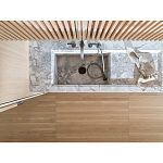 Кухонный гарнитур из камня и дерева с раздвижными дверцами TIVALÌ 2.0 Dada Engenereed Kitchen варинант исполнения - 8 | Loft Concept во Владивостоке