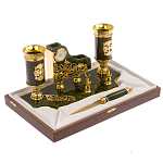 Настольный письменный набор из нефрита с ножом для бумаг в подарочной коробке Maecenas варинант исполнения - 3 | Loft Concept во Владивостоке