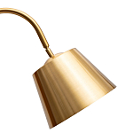 Торшер с мраморным столиком и золотым плафоном Ezio Floor Lamp варинант исполнения - 1 | Loft Concept во Владивостоке