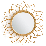 Зеркало из ротанга в форме цветка WICKER MIRROR 90 варинант исполнения - 1 | Loft Concept во Владивостоке
