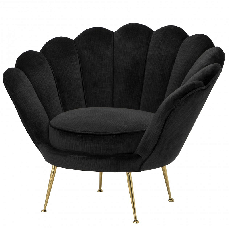 Кресло Eichholtz Chair Trapezium Black Черный Латунь Кресло Eichholtz Chair Trapezium Black Черный Латунь во Владивостоке | Loft Concept