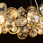 Люстра подвесная из золотых колец 57 см Golden Circles варинант исполнения - 5 | Loft Concept во Владивостоке