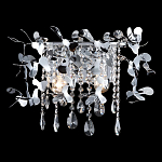 Бра с металлическими лепестками и хрустальными подвесками Leaf Cascade варинант исполнения - 2 | Loft Concept во Владивостоке