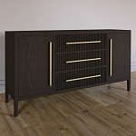 Буфет Primo с тремя ящиками и двумя фасадами Темный орех варинант исполнения - 2 | Loft Concept во Владивостоке