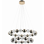 Светодиодная двухъярусная кольцевая люстра Crystal Globule Chandelier Gold варинант исполнения - 2 | Loft Concept во Владивостоке