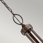 Люстра с белыми тканевыми абажурами в прозрачных стеклянных цилиндрах Kichler варинант исполнения - 15 | Loft Concept во Владивостоке