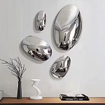 Абстрактная скульптура на стену в виде капли воды Water Outline варинант исполнения - 7 | Loft Concept во Владивостоке