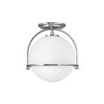 Потолочный светильник с плафоном в форме белого матового шара Hinkley варинант исполнения - 7 | Loft Concept во Владивостоке