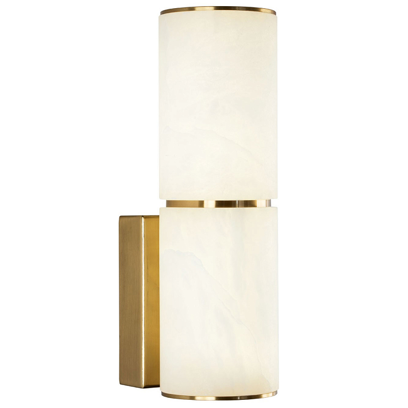 Бра Azzurra Stone Wall Lamp Латунь Белое матовое стекло Бра Azzurra Stone Wall Lamp Латунь Белое матовое стекло во Владивостоке | Loft Concept