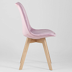 Стул с мягким велюровым сиденьем Arvika Pink варинант исполнения - 2 | Loft Concept во Владивостоке