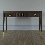 Дизайнерский Письменный стол Elsa Dreams Walnut с тремя ящиками варинант исполнения - 1 | Loft Concept во Владивостоке