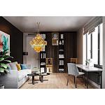 Люстра с каскадом из разноцветных круглых подвесов Key Lustar варинант исполнения - 1 | Loft Concept во Владивостоке