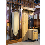 Зеркало овальное в металлической оправе в стиле лофт Urban Style Space варинант исполнения - 4 | Loft Concept во Владивостоке