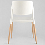 Пластиковый стул на ножках из массива бука Ferret White 4 шт варинант исполнения - 6 | Loft Concept во Владивостоке