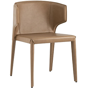 Стул ELBERT CHAIRS Бежевая Экокожа