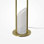 Напольный торшер светодионый золотой Lumen Duo варинант исполнения - 4 | Loft Concept во Владивостоке