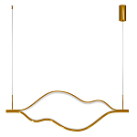 Подвесной светильник волнообразный изогнутый цвета латунь 3000К Spiral Lighting варинант исполнения - 3 | Loft Concept во Владивостоке