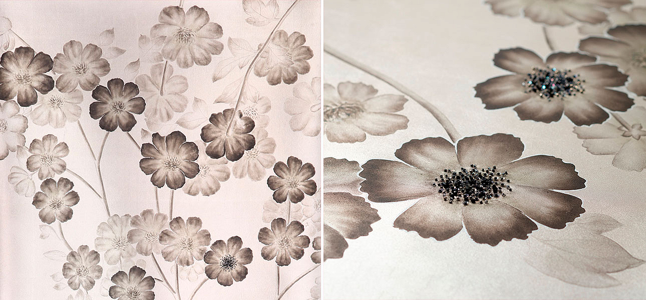 Обои ручная роспись Anemones in Light Special Colourway SC-236 on Tarnished Silver gilded silk Обои ручная роспись Anemones in Light Special Colourway SC-236 on Tarnished Silver gilded silk - Loft-Concept во Владивостоке