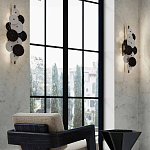 Бра светодиодное из черно-белых дисков Contrast Sample варинант исполнения - 7 | Loft Concept во Владивостоке