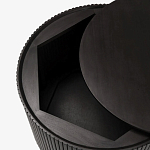 Черный приставной стол с местом для хранения Smart Textured Table варинант исполнения - 2 | Loft Concept во Владивостоке