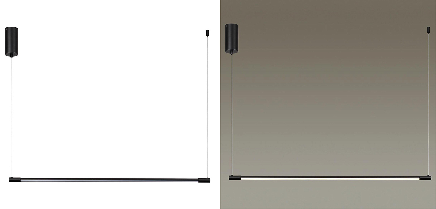 Подвесной светильник Trumpet Tube Black Linear Подвесной светильник Trumpet Tube Black Linear - Loft-Concept во Владивостоке