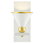 Бра с бело-золотыми плафоном в форме конуса Light Source варинант исполнения - 2 | Loft Concept во Владивостоке