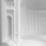 Встраиваемый в стену гипсовый светильник под покраску с арками и рельефными колоннами Antiquity Athena варинант исполнения - 8 | Loft Concept во Владивостоке