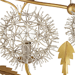 Люстра круглая с декором в виде цветков одуванчика Hanging Dandelion варинант исполнения - 1 | Loft Concept во Владивостоке